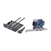 Usb 3 0 2X Ön Floppy Arka Panel PCI Express 4362P PCI E Çoklayıcı