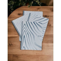 4 Adet A4 80 Yp. 2 Adet Kareli + 2 Adet Çizgili Telli Defter Beyaz Renk Pp Kapak Beyaz Renk Kağıt Çok Renkli