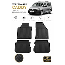 Volkswagen Caddy 2004-2020 Uyumlu 2d Kauçuk Oto Paspas Araca Özel Kaymaz Premium
