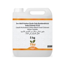 Sıvı Bitkisel Karbon Aktif Karbon Siyahı Gıda Renklendiricisi Suda Çözünür E153 5 Kg