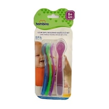 Bambino P6105 Uzun Saplı Beslenme Kaşığı 4'lü Set