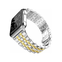 Watch Ultra 49mm Kordon Uyumlu Krd-14 Metal Strap Kayış Clo- Gold