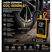 Kalemhane AUHMA Taşınabilir Dijital Hava Kompresörü ve Powerbank 4000mAh