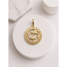Melekcehobi Balık Burcu Kolye Ucu Xuping 14k Gold Kaplama Astroloji Kolyesi Altın Rengi