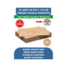 50 Adet 60cm X 118cm Baskısız Tabaka Oluklu Mukavva, Çocuk Etkinlik Kartonu, Maket Kartonu, Kargo Kartonu
