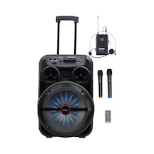 Midex Mxr-280sxc Taşınabilir Seyyar Portatif 3 Mikrofonlu Şarjlı Ses Sistemi Hoparlör 280 Watt