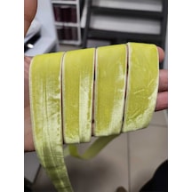 2.5 Cm Kadife Kurdele Şerit 5 Metre Sarı