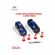 1/64 Ölçek Diorama 2 Adet Beyaz Rampa + 4 Adet Duba