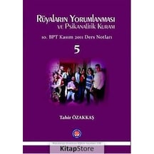 Rüyaların Yorumlanması ve Psikanalitik Kuram - Tahir Özakkaş - Psikoterapi Enstitüsü