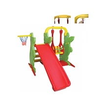 King Kids Kaydıraklı Salıncak Set A Yeşil