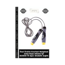 Özel Üretim Everlast Weighted Jump Rope Atlama İpi 833640-70 Spor Zindelik Sağlık