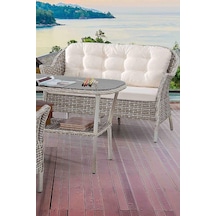 Rattan Orkide Bahçe Takımı 2+1+1+masa Cappuccino Çok Renkli