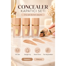 3 Lü Concealer Kapatıcı Seti Çok Renkli