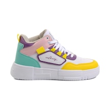 Walkway Nefertiti Beyaz-sarı Unisex Hi Sneaker 001