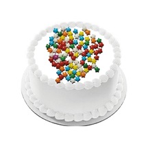 Karışık Renkli Yıldız Draje Pasta Cupcake Süsü 30 Gr Pakette Gelecek
