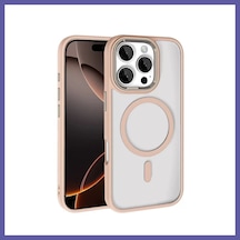 Bezos Joko İphone 16 Pro Max Uyumlu Magsafe Kapak - Gold Nıda