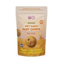 Og Natural Organik Kuru Üzümlü Yumuşak Bebek Kurabiyesi, 125 Gr Diğer