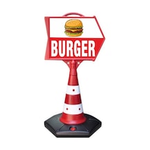 Burger Temalı Ok Uyarı ve Reklam Dubası