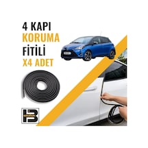 Toyota Yaris 2011-2020 Kapı Koruma Fitili-4 Kapı-siyah-bm2292
