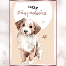 Benim Can Yoldaşım - Sulu Boya Sevimli Köpek Pvc Tablo