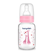Hanymish Cam Biberon 125 Ml 0-6 Ay - Pembe