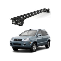 Trio-ı Hyundai Tucson 2004-2010 Uyumlu Siyah Kilitli Ara Atkı 120cm Port Bagaj Tavan Barı