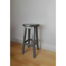 Ahşap Tabure 55 Cm / Arbrestore Antrasit