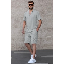 Madmext Gri Basic Erkek Gömlek Takımı 5918-gri Gri Madmext Gri Basic Erkek Gömlek Takımı 5918-gri Gri