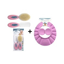 Sevi Bebe Naturel Fırça Tarak + Bebek Duş Başlığı Seti