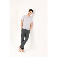 Yeni İnci 3'Lü Erkek Pijama Takım Ekose 826 001