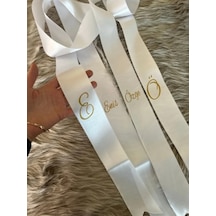 Gelin Damat Isimli Tören Takı Kurdelesi 2 Adet B-26