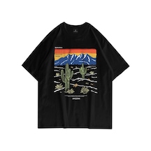 Tarzsokak Unisex Arizona Befearless Siyah Tshirt Siyah