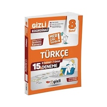 Gizli Yayınları 2026 8. Sınıf Lgs Türkçe 15 Li Deneme - Meb Gibi Sordu