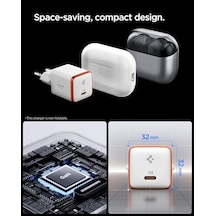 30w Usb-c Ultra Mini Hızlı Şarj Aleti Pps Desteği/ısı Düşürücü Gan Destekli Akım Korumalı Güç Adaptörü & & İpad & Macbook Type-c - Ach08449