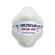 5 Adet Mimoza Kristal Işıltılı Şal Patik Yelek İpi 64 Çok Renkli