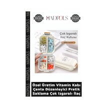 Özel Üretim Vitamin Kabı Çanta Düzenleyici Pratik Saklama Çok Izgaralı