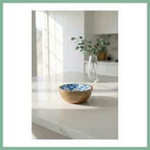 Bşkvirgo Mango Agacı Sunum Servis Kasesi & Dekoratif Kase 20 Cm Desenli Bsk2026