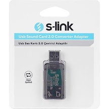 S-link Slx-u51 Usb Ses Kartı 2.0 Çevirici Adaptör