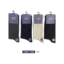 Twisocks Pamuk Soket Düz Karışık Çorap 12'li - Karışık Gri