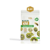 Dondurularak Kurutulmuş Kivi 18 G Freeze Dried Meyve Cipsi Çıtır Meyve Kurusu 6 Adet