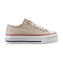 United Colors Of Benetton Kadın Benetton Convers Ayakkabı Bn-30935 Bej