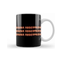 Oscar Robertson Basketball Gifts Vintage Retro Rainbow Quotes Ffor Boys And Dad Kupa Bardak Porselen No13417 Karışık