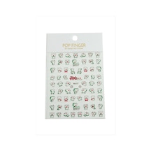 Sünger Tattoo Dövme Sticker - Yeşil N145
