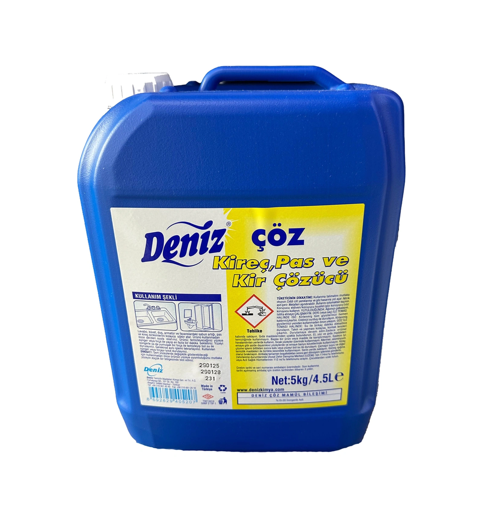 Deniz Kireç Pas Ve Kir Çözücü - 5 Kg.