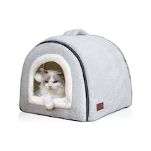 Kapalı Kediler İçin Kedi Yatağı, Katlanabilir Kedi Mağarası, Kaymaz Ve Suya Dayanıklı Taban, Kapalı Kediler Vey