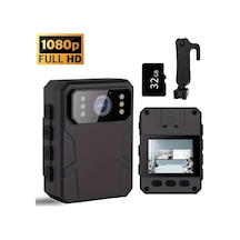 Dashanshop Jiacuali Taşınabilir Hd Dvr Camera 32gb Tf Card 1080p Full Hd Gece Görüşü Hareket Algılama Bisiklet Araç Ev Seyahat Güvenlik