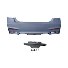 Bmw 3 Serı- F30- 12/18 Arka Tampon Astarlı Sensör Yuvalı/reflektörlü/karlıklı/çift Egzos Delikli
