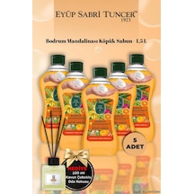 5'li 1,5 L Eyüp Sabri Tuncer Bodrum Mandalinası Köpük Sabun Kavun Koku Hediye