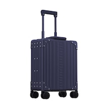 Aleon Lacivert Alüminyum 4 Tekerlekli Iş Arabası 42 Cm,tsa Kilitli Şıklık Bavul & Valiz