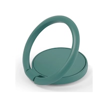 Goldenqian Ultra Ince Lüks Metal Cep Telefonu Soket Tutucu Evrensel Telefon Manyetik Araç Braketi Standı Aksesuarları Parmak Yüzük Green Green